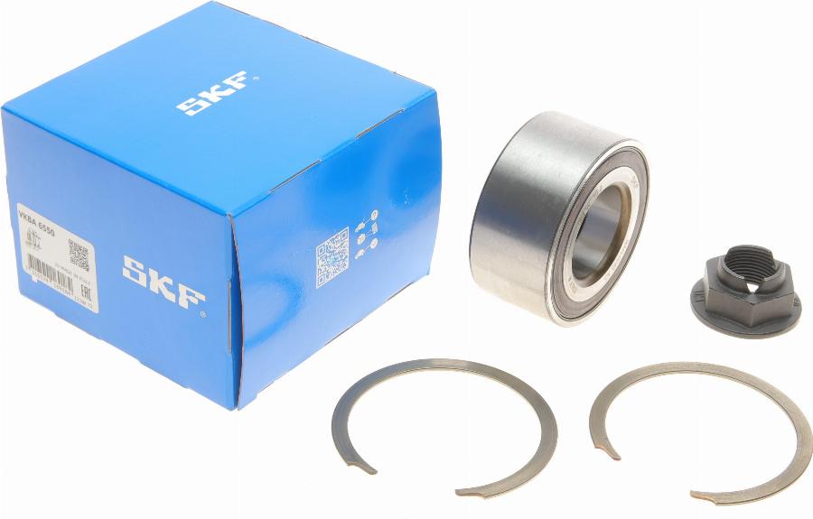 SKF VKBA 6550 - Подшипник ступицы колеса, комплект autospares.lv