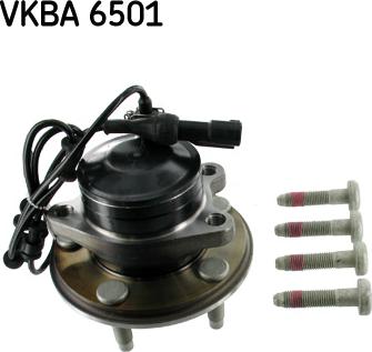 SKF VKBA 6501 - Подшипник ступицы колеса, комплект autospares.lv