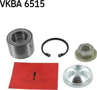 SKF VKBA 6515 - Подшипник ступицы колеса, комплект autospares.lv