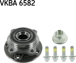 SKF VKBA 6582 - Подшипник ступицы колеса, комплект autospares.lv