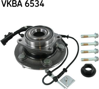 SKF VKBA 6534 - Подшипник ступицы колеса, комплект autospares.lv