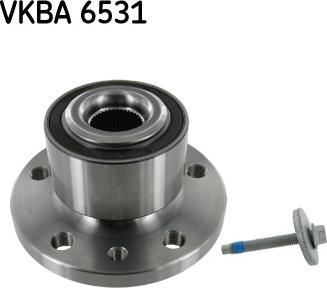SKF VKBA 6531 - Подшипник ступицы колеса, комплект autospares.lv
