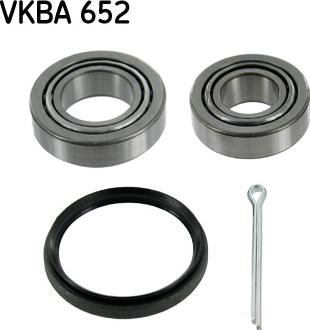 SKF VKBA 652 - Подшипник ступицы колеса, комплект autospares.lv
