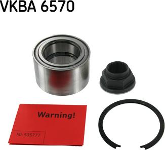 SKF VKBA 6570 - Подшипник ступицы колеса, комплект autospares.lv