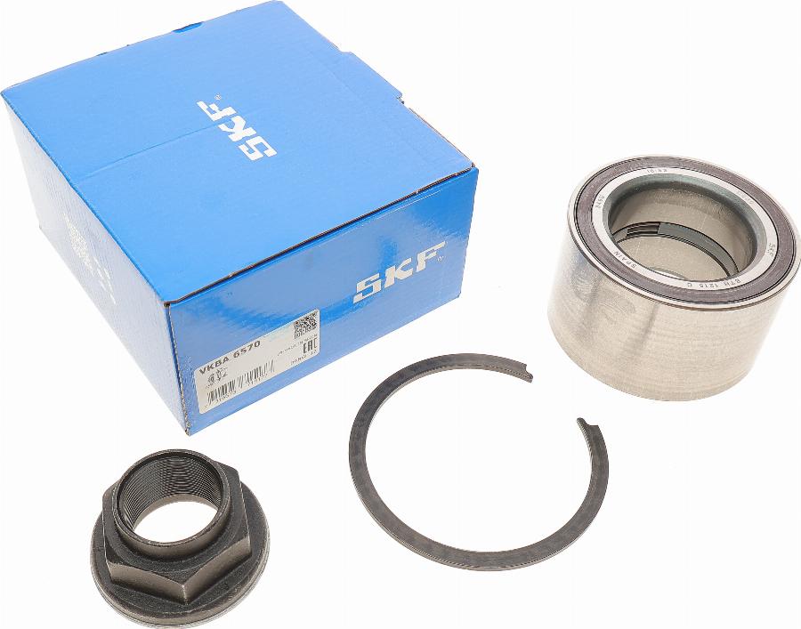 SKF VKBA 6570 - Подшипник ступицы колеса, комплект autospares.lv