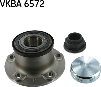 SKF VKBA 6572 - Подшипник ступицы колеса, комплект autospares.lv