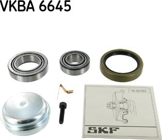 SKF VKBA 6645 - Подшипник ступицы колеса, комплект autospares.lv