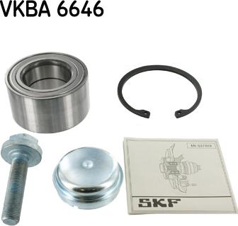SKF VKBA 6646 - Подшипник ступицы колеса, комплект autospares.lv