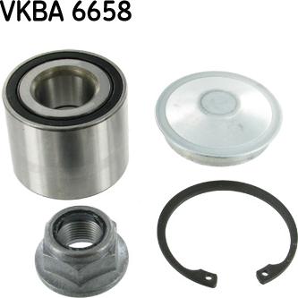 SKF VKBA 6658 - Подшипник ступицы колеса, комплект autospares.lv