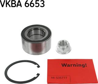 SKF VKBA 6653 - Подшипник ступицы колеса, комплект autospares.lv