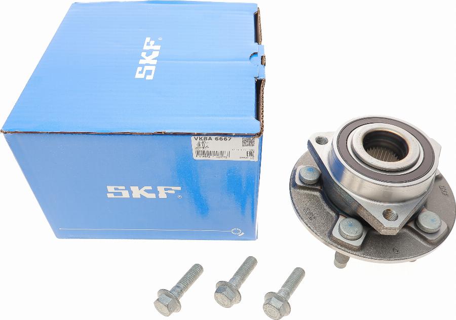 SKF VKBA 6667 - Подшипник ступицы колеса, комплект autospares.lv