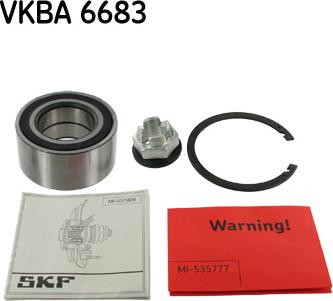 SKF VKBA 6683 - Подшипник ступицы колеса, комплект autospares.lv