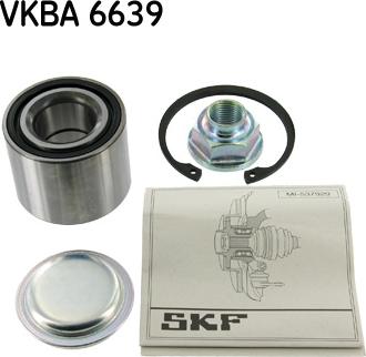 SKF VKBA 6639 - Подшипник ступицы колеса, комплект autospares.lv