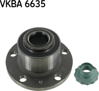 SKF VKBA 6635 - Подшипник ступицы колеса, комплект autospares.lv