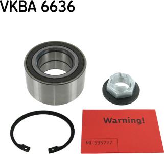 SKF VKBA 6636 - Подшипник ступицы колеса, комплект autospares.lv