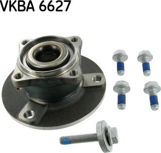 SKF VKBA 6627 - Подшипник ступицы колеса, комплект autospares.lv