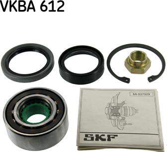 SKF VKBA 612 - Подшипник ступицы колеса, комплект autospares.lv