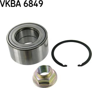 SKF VKBA 6849 - Подшипник ступицы колеса, комплект autospares.lv