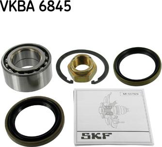 SKF VKBA 6845 - Подшипник ступицы колеса, комплект autospares.lv