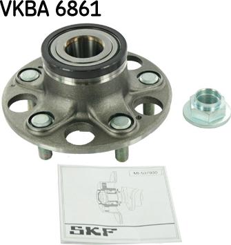 SKF VKBA 6861 - Подшипник ступицы колеса, комплект autospares.lv