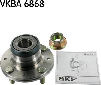 SKF VKBA 6868 - Подшипник ступицы колеса, комплект autospares.lv