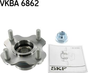 SKF VKBA 6862 - Подшипник ступицы колеса, комплект autospares.lv