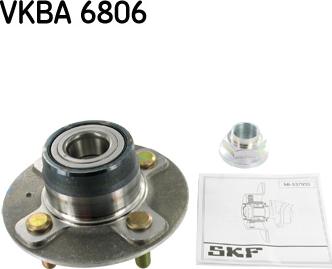 SKF VKBA 6806 - Ступица колеса, поворотный кулак autospares.lv