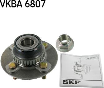 SKF VKBA 6807 - Ступица колеса, поворотный кулак autospares.lv