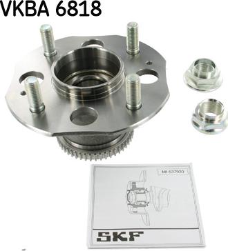 SKF VKBA 6818 - Подшипник ступицы колеса, комплект autospares.lv