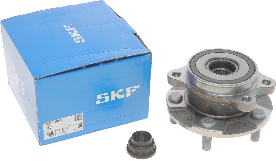 SKF VKBA 6874 - Подшипник ступицы колеса, комплект autospares.lv