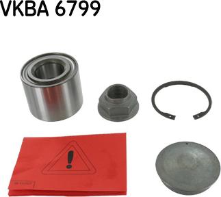 SKF VKBA 6799 - Подшипник ступицы колеса, комплект autospares.lv