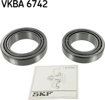 SKF VKBA 6742 - Подшипник ступицы колеса, комплект autospares.lv