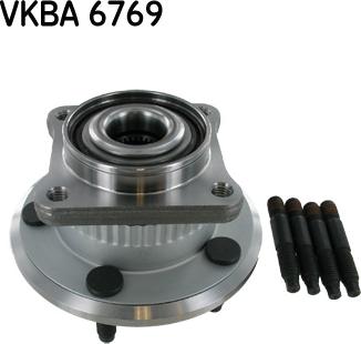 SKF VKBA 6769 - Подшипник ступицы колеса, комплект autospares.lv