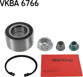 SKF VKBA 6766 - Подшипник ступицы колеса, комплект autospares.lv