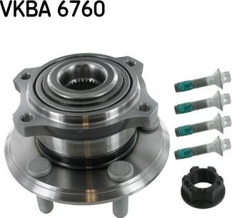 SKF VKBA 6760 - Подшипник ступицы колеса, комплект autospares.lv