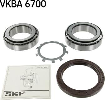 SKF VKBA 6700 - Подшипник ступицы колеса, комплект autospares.lv