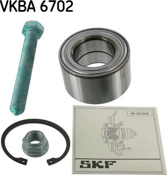 SKF VKBA 6702 - Подшипник ступицы колеса, комплект autospares.lv