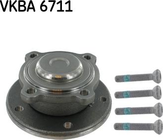 SKF VKBA 6711 - Подшипник ступицы колеса, комплект autospares.lv