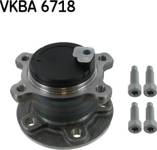 SKF VKBA 6718 - Подшипник ступицы колеса, комплект autospares.lv