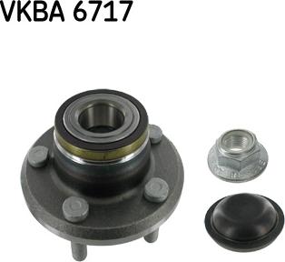 SKF VKBA 6717 - Подшипник ступицы колеса, комплект autospares.lv