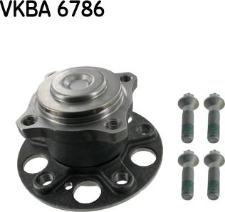 SKF VKBA 6786 - Подшипник ступицы колеса, комплект autospares.lv
