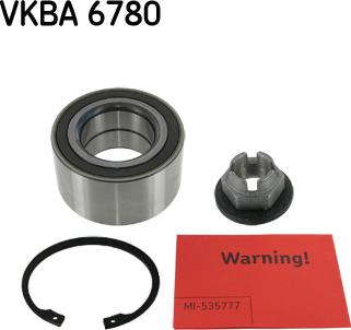 SKF VKBA 6780 - Подшипник ступицы колеса, комплект autospares.lv
