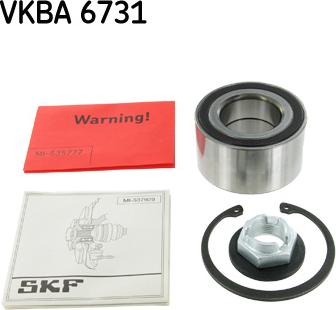 SKF VKBA 6731 - Подшипник ступицы колеса, комплект autospares.lv
