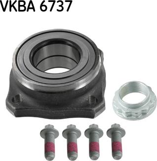 SKF VKBA 6737 - Подшипник ступицы колеса, комплект autospares.lv