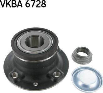SKF VKBA 6728 - Подшипник ступицы колеса, комплект autospares.lv