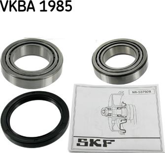 SKF VKBA 1985 - Подшипник ступицы колеса, комплект autospares.lv