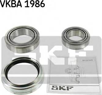 SKF VKBA 1986 - Подшипник ступицы колеса, комплект autospares.lv