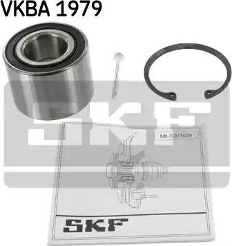 SKF VKBA 1979 - Подшипник ступицы колеса, комплект autospares.lv