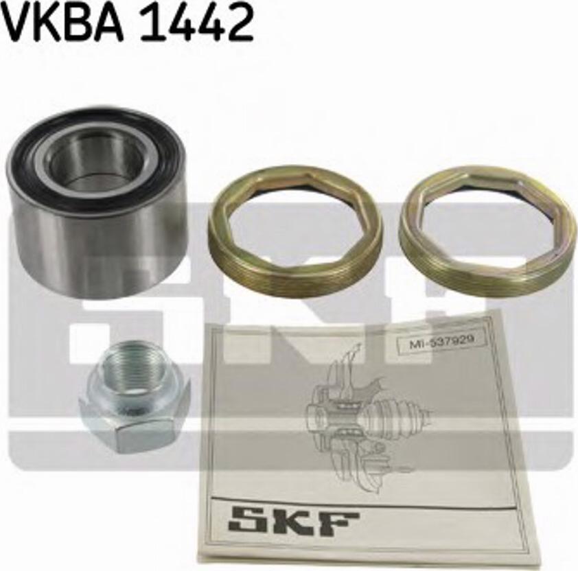 SKF VKBA 1442 - Подшипник ступицы колеса autospares.lv