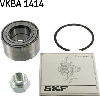 SKF VKBA 1414 - Подшипник ступицы колеса, комплект autospares.lv